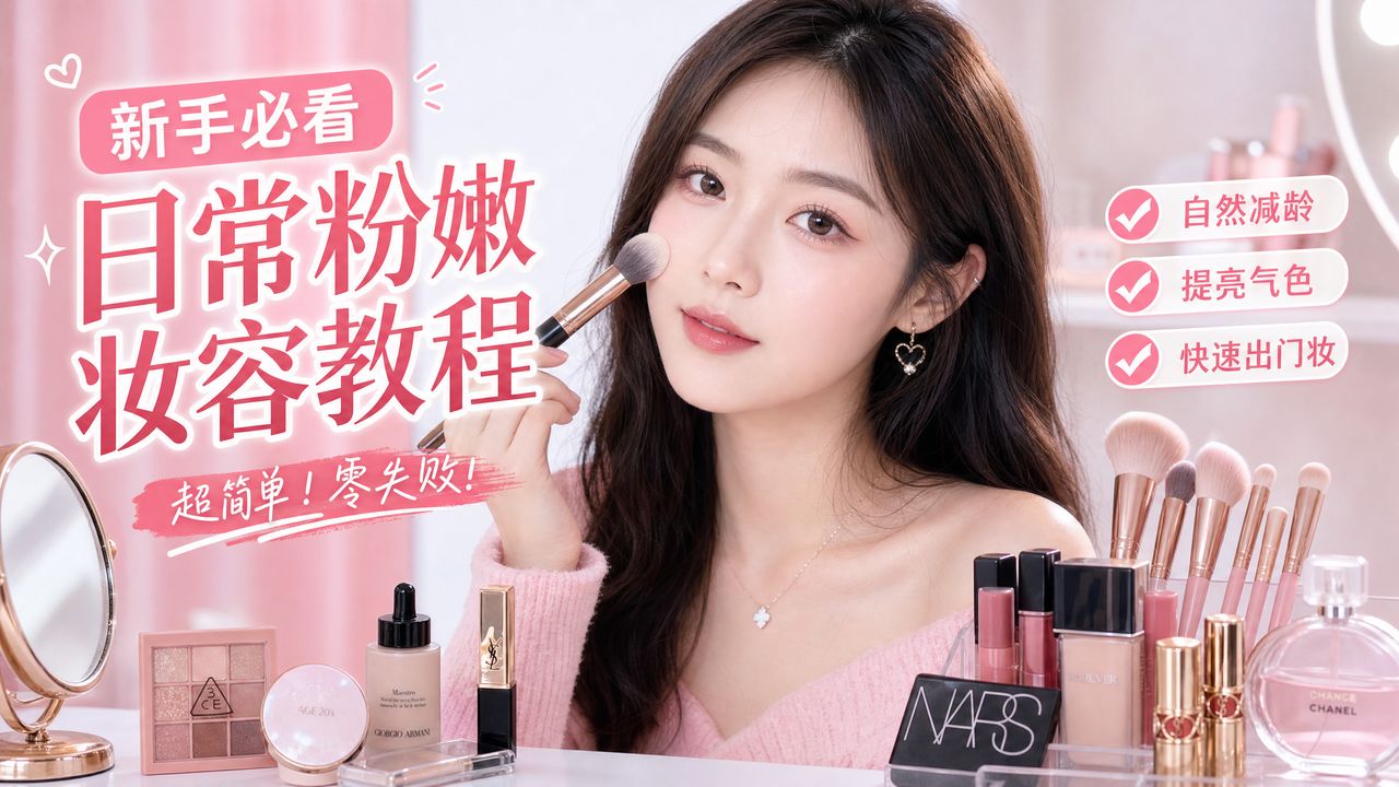 少女萝莉短视频制作教程视频封面